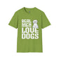 Real Men Love Dogs T-Shirt Funny Dog Lover Gift, Cute Puppy Graphic Shirt - Bold Printed Tees