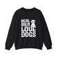 Real Men Love Dogs Crewneck Sweatshirt | Funny Cozy Dog Lover Apparel