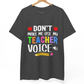 Dont Make Me Use My Teacher Voice Shirt Funny Teacher T Shirt - Bold Printed Tees