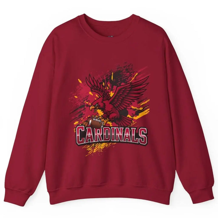 Fierce Cardinal Arizona Crewneck Football Sweatshirt - Bold Printed Tees