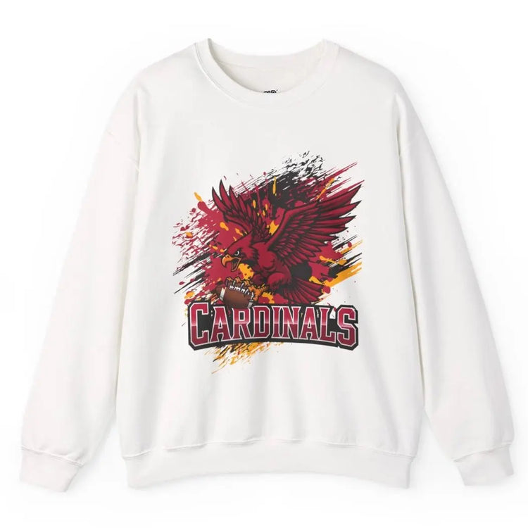 Fierce Cardinal Arizona Crewneck Football Sweatshirt - Bold Printed Tees