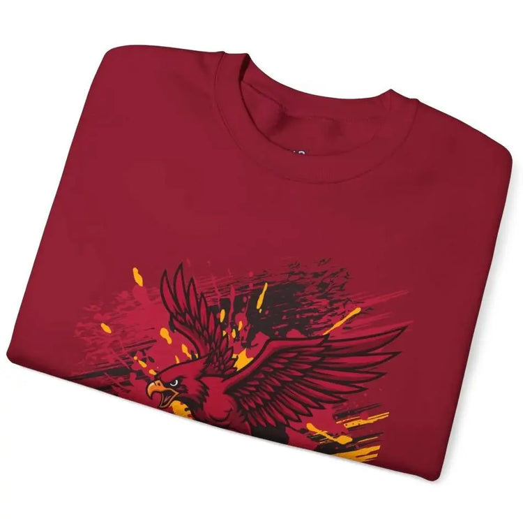 Fierce Cardinal Arizona Crewneck Football Sweatshirt - Bold Printed Tees