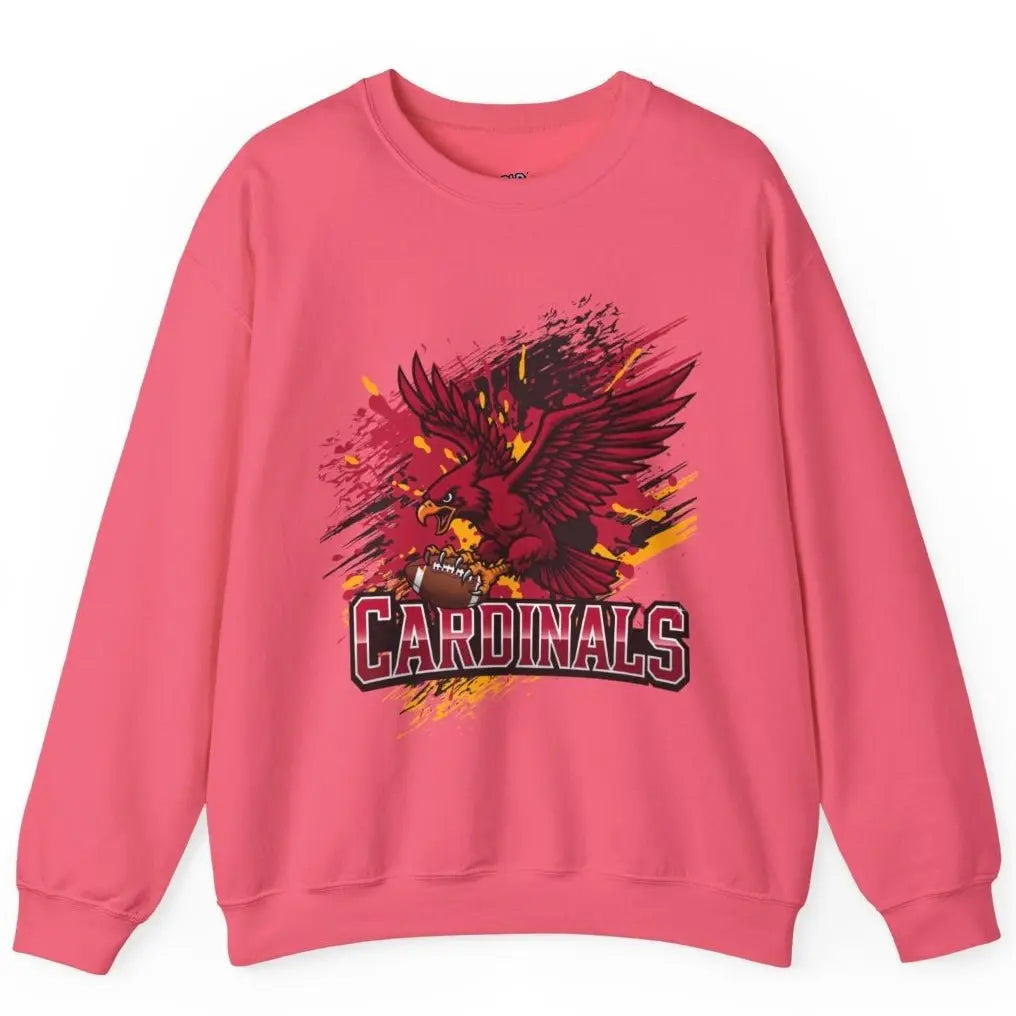 Fierce Cardinal Arizona Crewneck Football Sweatshirt - Bold Printed Tees
