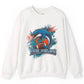 Bold Dolphin Miami Football Crewneck Sweatshirt - Bold Printed Tees