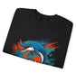 Bold Dolphin Miami Football Crewneck Sweatshirt - Bold Printed Tees