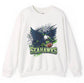 Fierce Hawk Seattle Football Seahawks Crewneck Sweatshirt - Bold Printed Tees