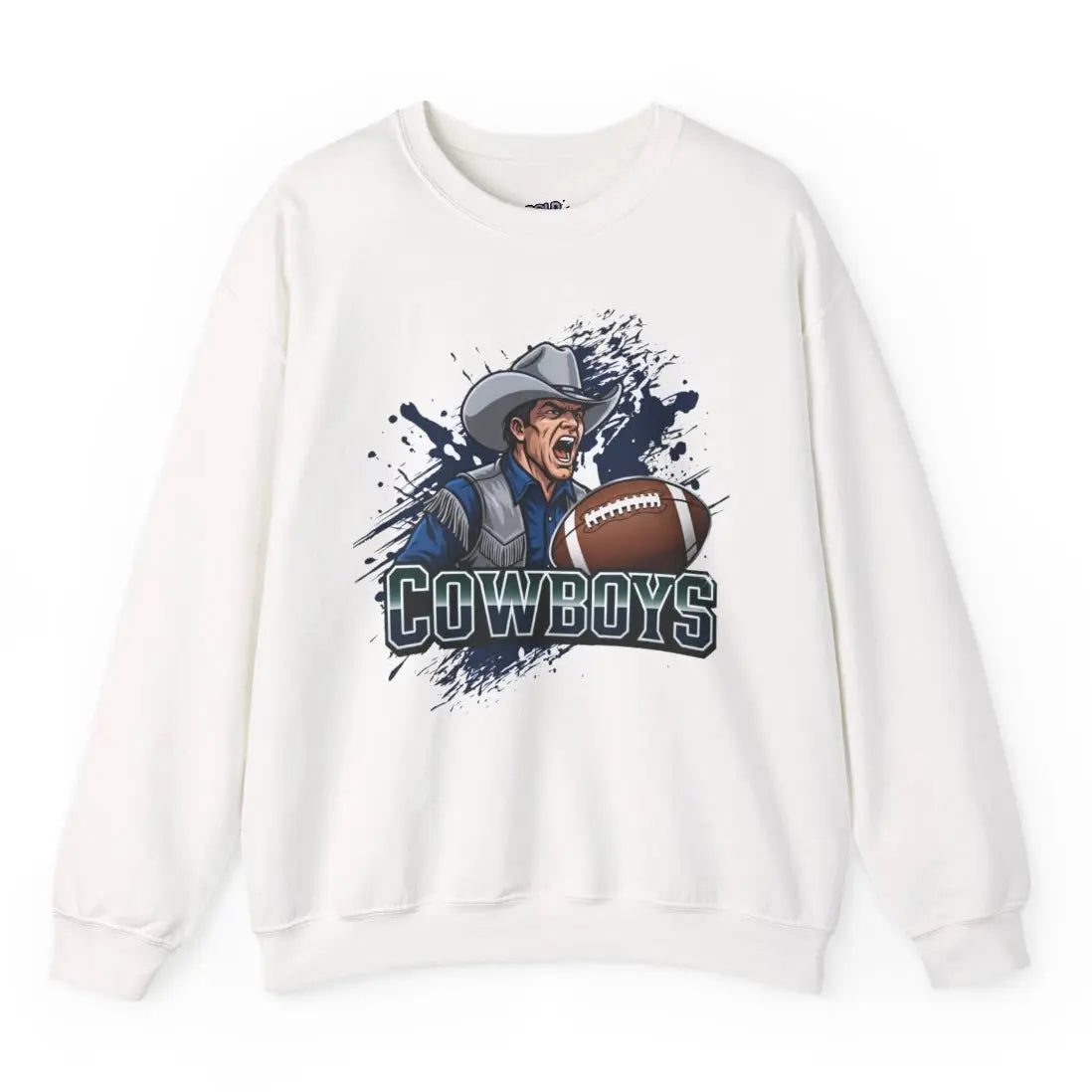Cowboys Football Cowboy Design Dallas Sweatshirt - Bold Printed Tees