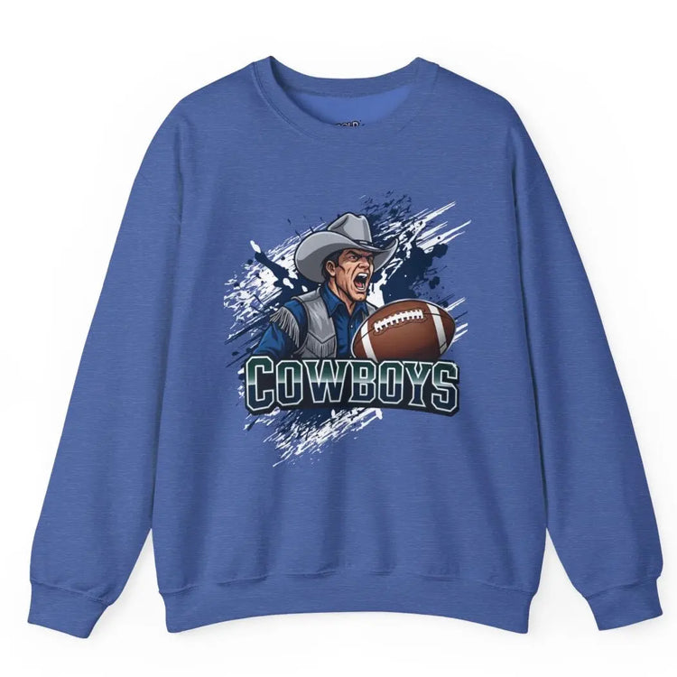 Cowboys Football Cowboy Design Dallas Sweatshirt - Bold Printed Tees