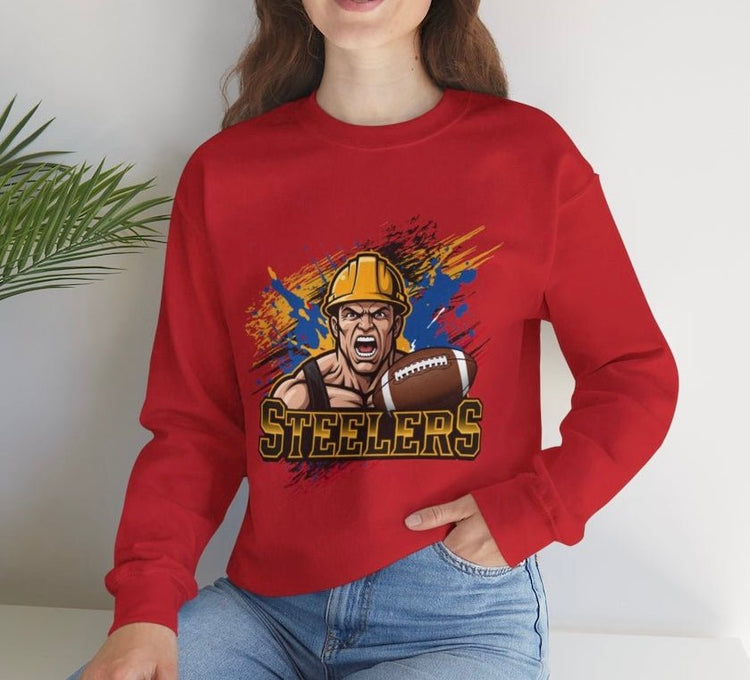 Steelers Football Game Day Pittsburgh Crewneck Sweatshirt - Bold Printed Tees