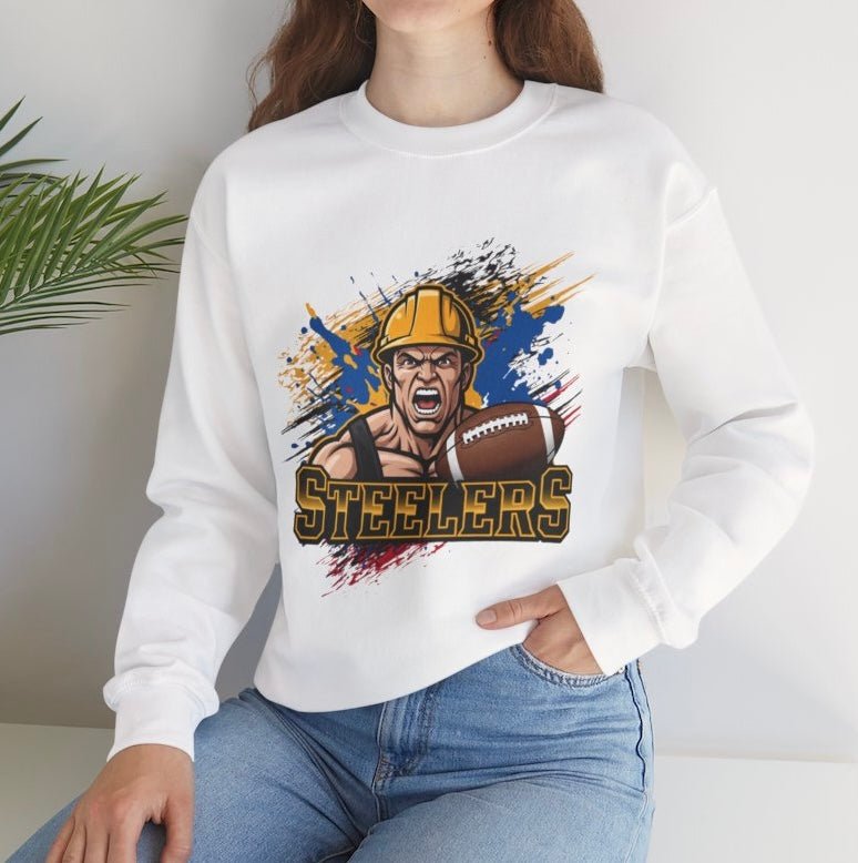 Steelers Football Game Day Pittsburgh Crewneck Sweatshirt - Bold Printed Tees