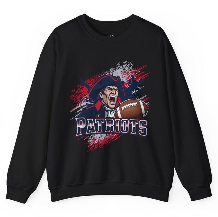 Patriots Football Game Day New England Sports Crewneck Sweatshirt - Bold Printed Tees
