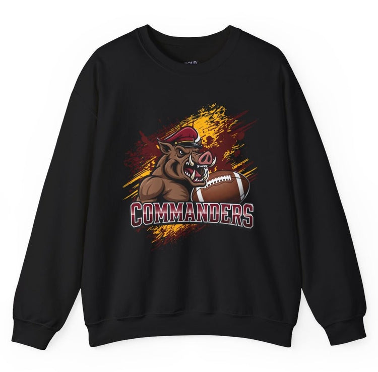 Commanders Football Sport Washington Graphic Crewneck Sweatshirt - Bold Printed Tees