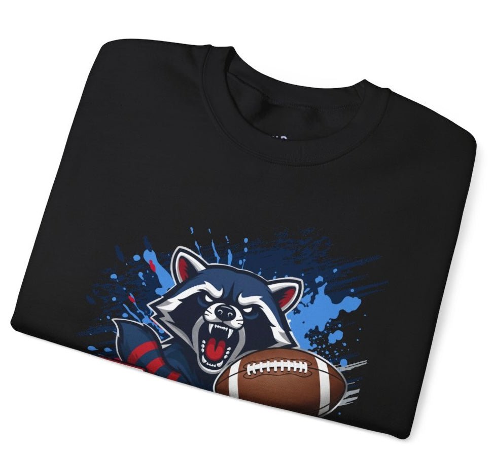 Titans Football Raccoon Tennessee Crewneck Sweatshirt - Bold Printed Tees