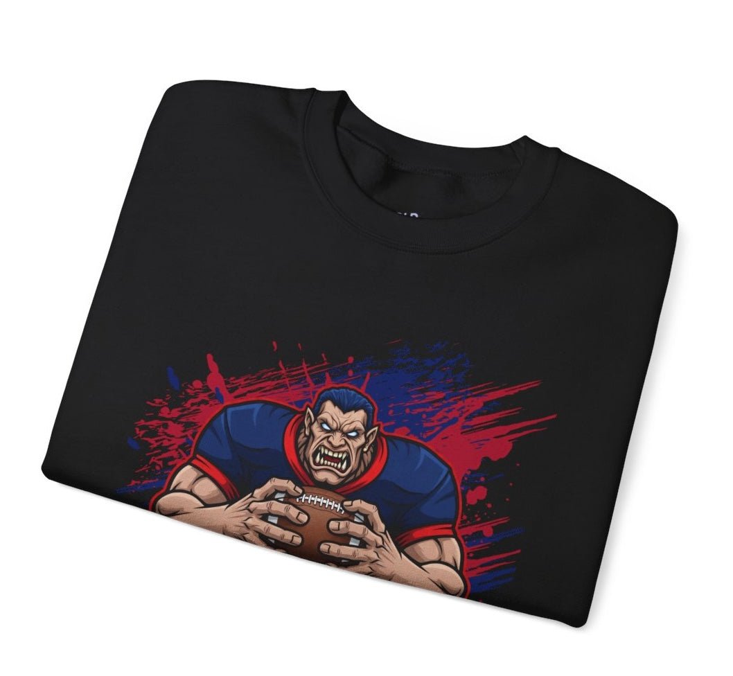 Giants Football Fierce Graphic New York Crewneck Sweatshirt - Bold Printed Tees