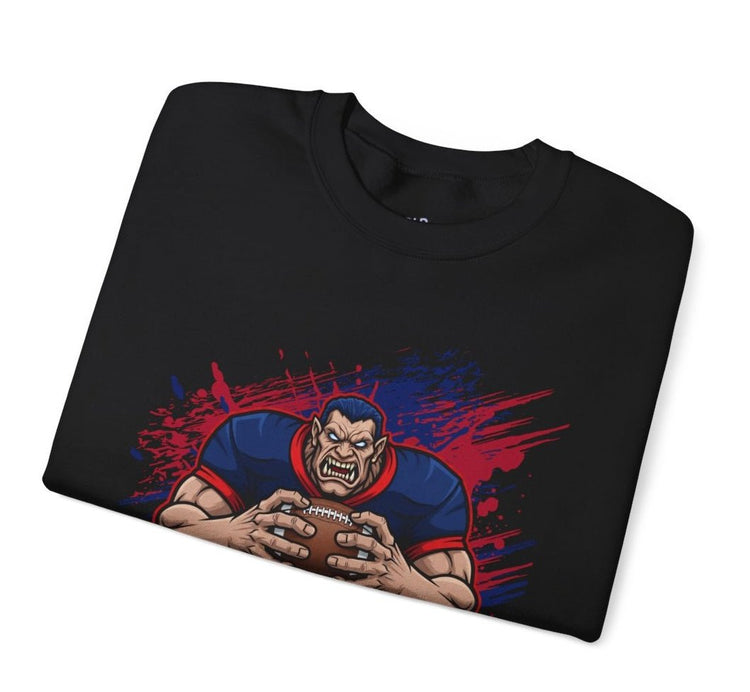 Giants Football Fierce Graphic New York Crewneck Sweatshirt - Bold Printed Tees