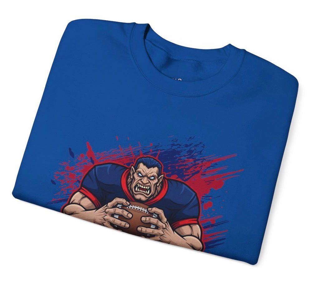 Giants Football Fierce Graphic New York Crewneck Sweatshirt - Bold Printed Tees