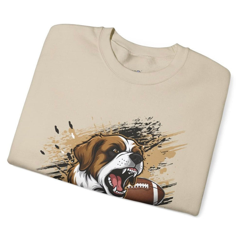 Saints Football Fierce Dog New Orleans Crewneck Sweatshirt - Bold Printed Tees