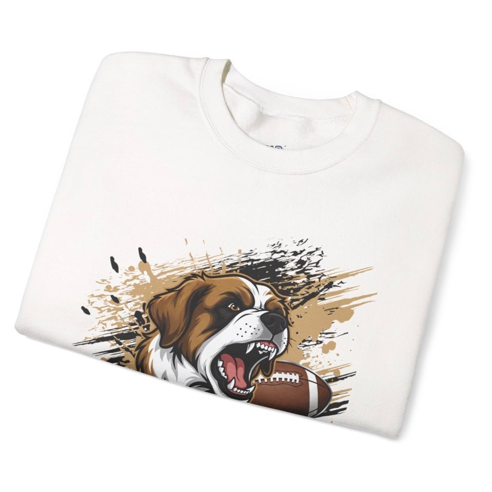 Saints Football Fierce Dog New Orleans Crewneck Sweatshirt - Bold Printed Tees