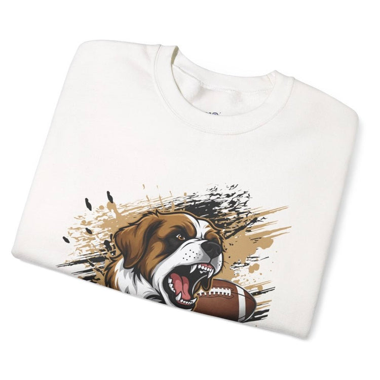 Saints Football Fierce Dog New Orleans Crewneck Sweatshirt - Bold Printed Tees