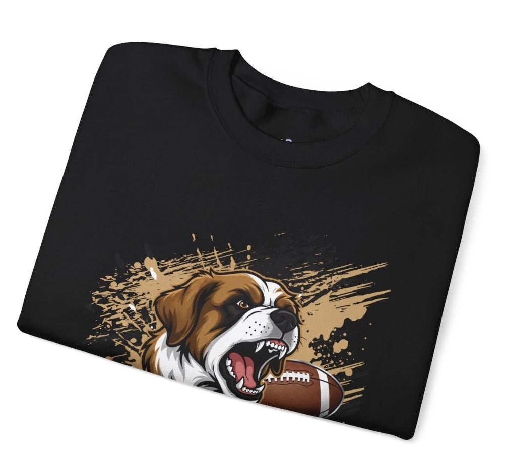 Saints Football Fierce Dog New Orleans Crewneck Sweatshirt - Bold Printed Tees