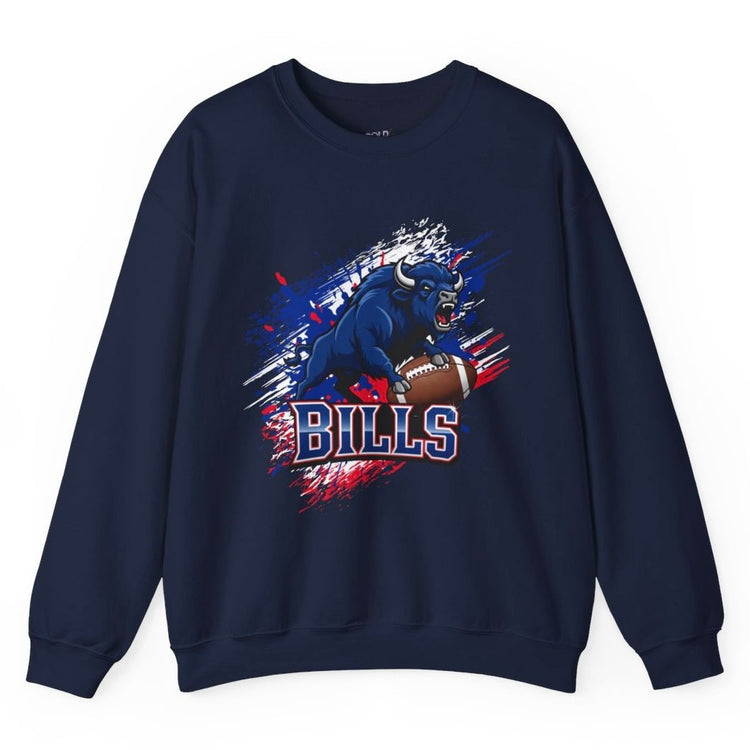 Bills Football Gameday Buffalo Crewneck Sweatshirt - Bold Printed Tees