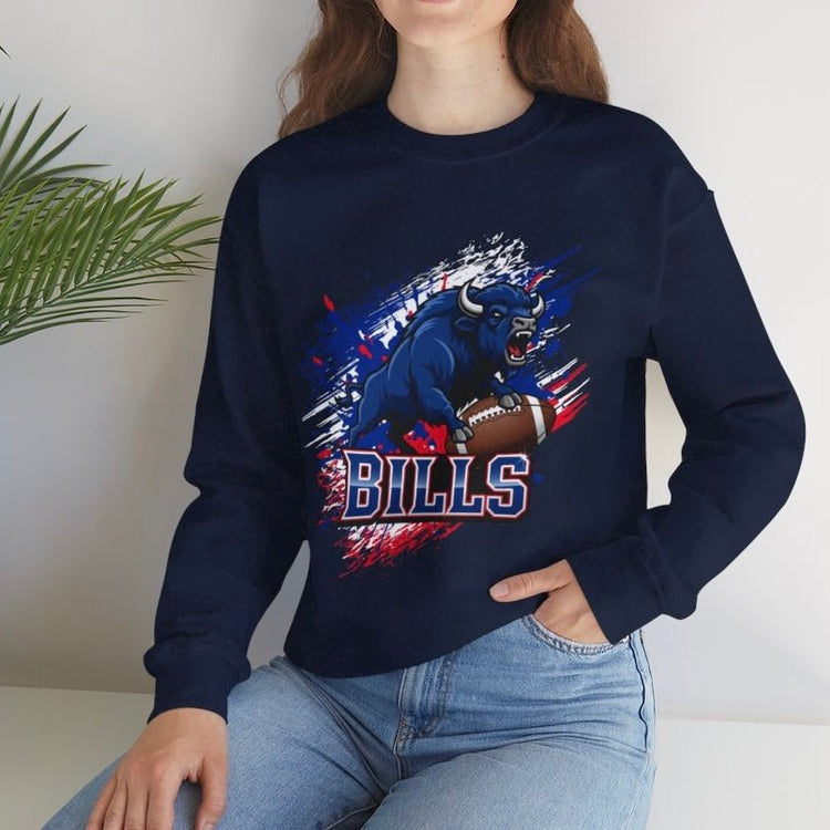 Bills Football Gameday Buffalo Crewneck Sweatshirt - Bold Printed Tees