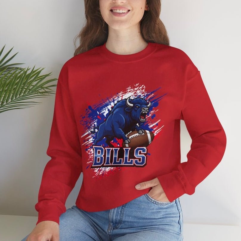 Bills Football Gameday Buffalo Crewneck Sweatshirt - Bold Printed Tees