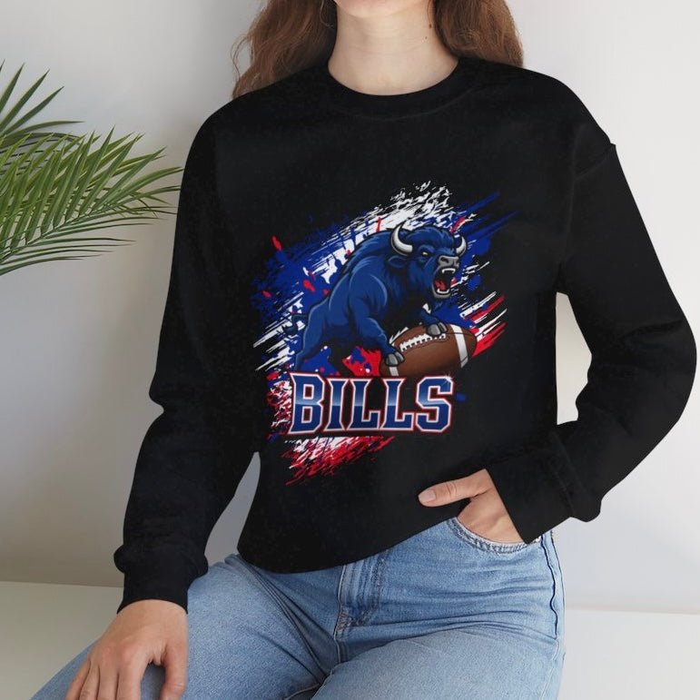 Bills Football Gameday Buffalo Crewneck Sweatshirt - Bold Printed Tees