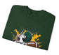 Packers Football Cow Green Bay Crewneck Sweatshirt - Bold Printed Tees