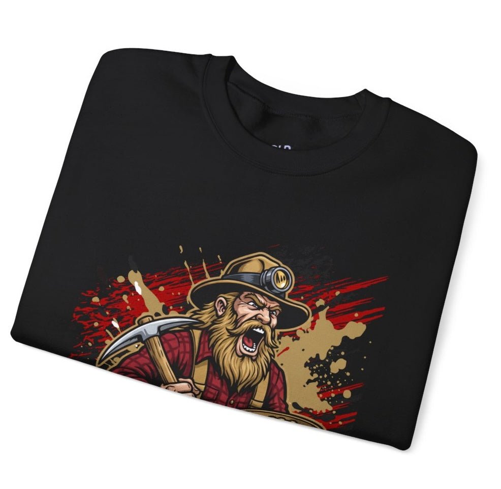 49ers Football Miner San Francisco Crewneck Sweatshirt - Bold Printed Tees