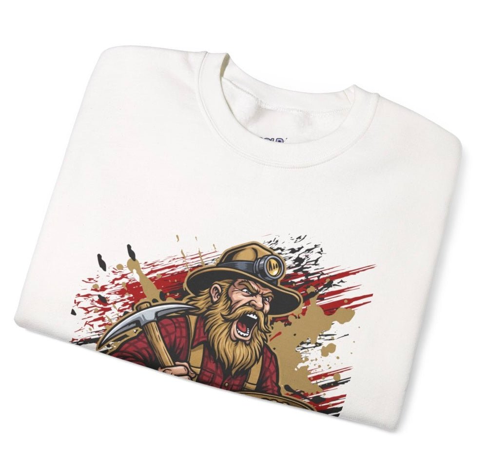 49ers Football Miner San Francisco Crewneck Sweatshirt - Bold Printed Tees