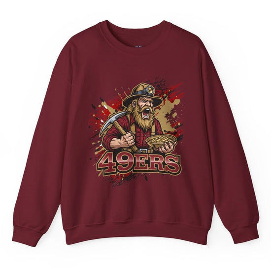 49ers Football Miner San Francisco Crewneck Sweatshirt - Bold Printed Tees