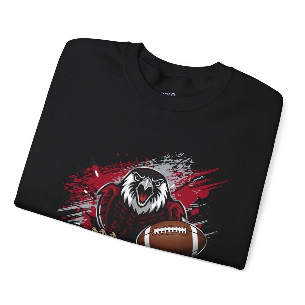 Falcons Football Hawk Atlanta Crewneck Sweatshirt - Bold Printed Tees