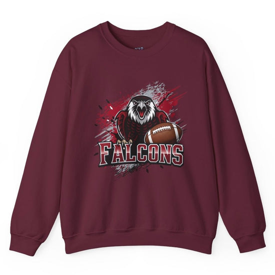 Falcons Football Hawk Atlanta Crewneck Sweatshirt - Bold Printed Tees