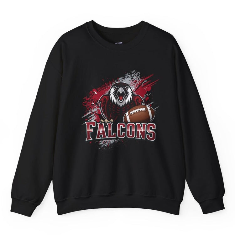 Falcons Football Hawk Atlanta Crewneck Sweatshirt - Bold Printed Tees