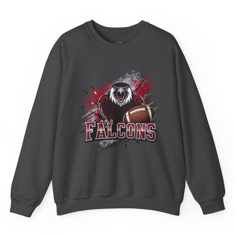 Falcons Football Hawk Atlanta Crewneck Sweatshirt - Bold Printed Tees