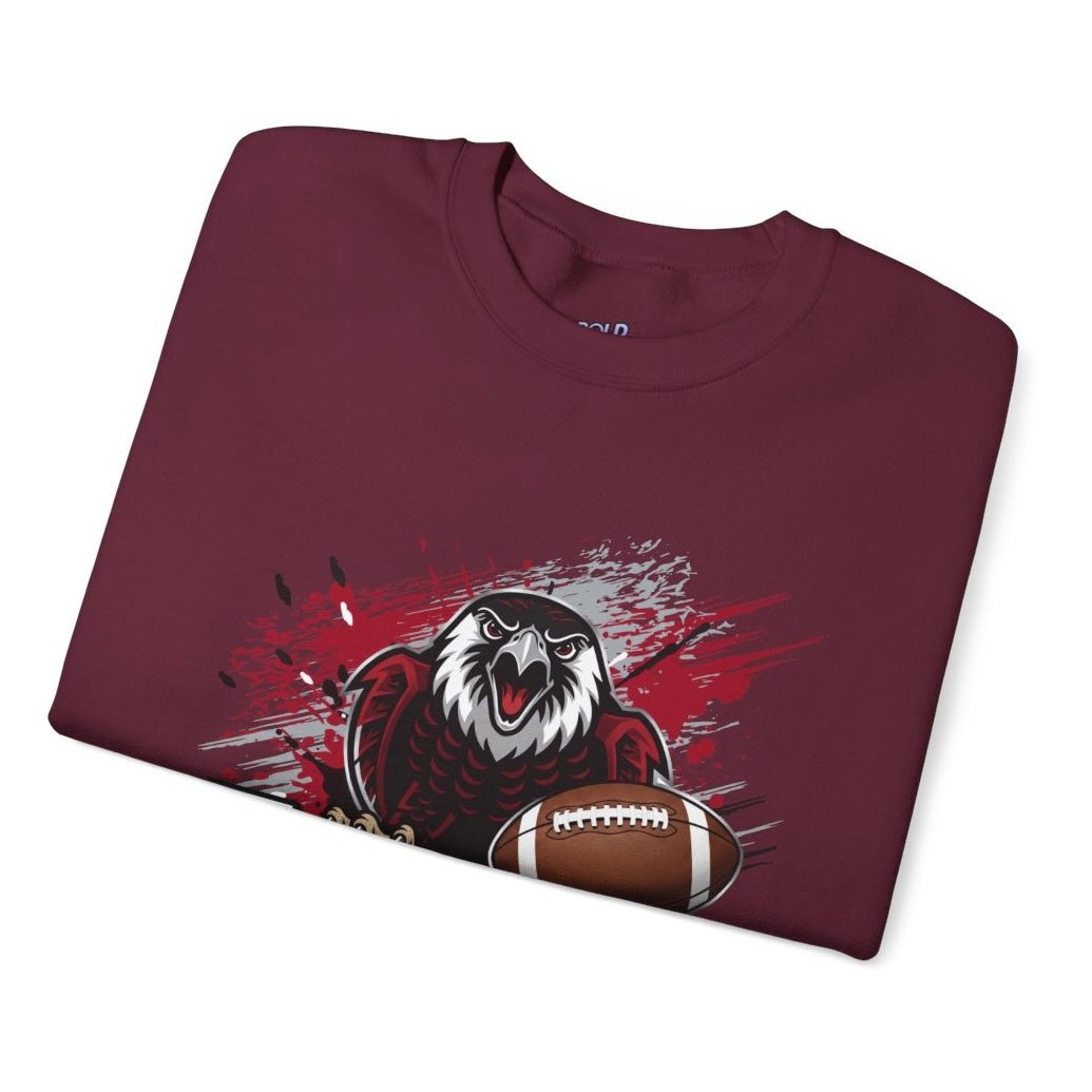 Falcons Football Hawk Atlanta Crewneck Sweatshirt - Bold Printed Tees