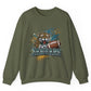 Jaguars Football Bold Jaguar Jacksonville Crewneck Sweatshirt - Bold Printed Tees