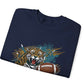 Jaguars Football Bold Jaguar Jacksonville Crewneck Sweatshirt - Bold Printed Tees