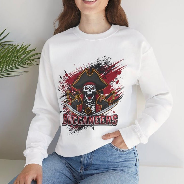 Buccaneers Football Pirate Tampa Bay Crewneck Sweatshirt - Bold Printed Tees
