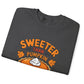 Sweeter Than Pumpkin Pie Crewneck Thanksgiving Holiday Crewneck Sweatshirt - Bold Printed Tees