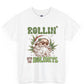 Rollin’ Into The Holidays Santa T-Shirt Christmas Stoner Graphic Tee - Bold Printed Tees
