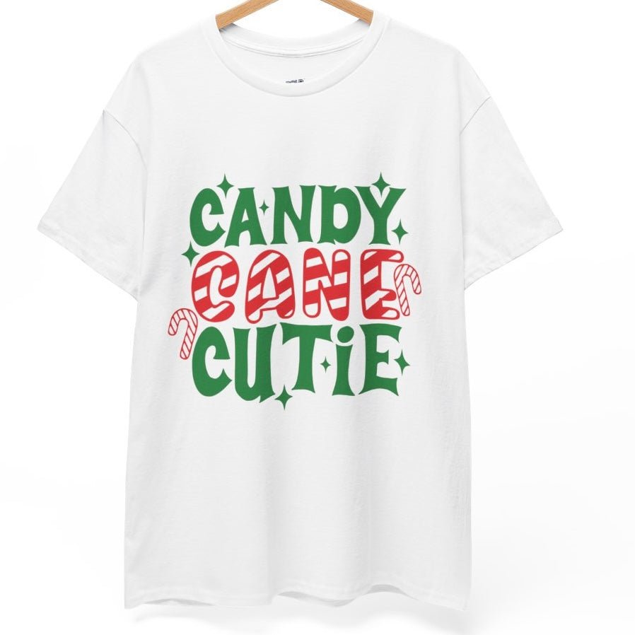 Candy Cane Cutie Holiday Adorable Christmas T-Shirt - Bold Printed Tees