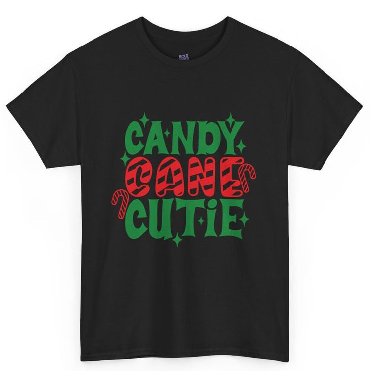 Candy Cane Cutie Holiday Adorable Christmas T-Shirt - Bold Printed Tees