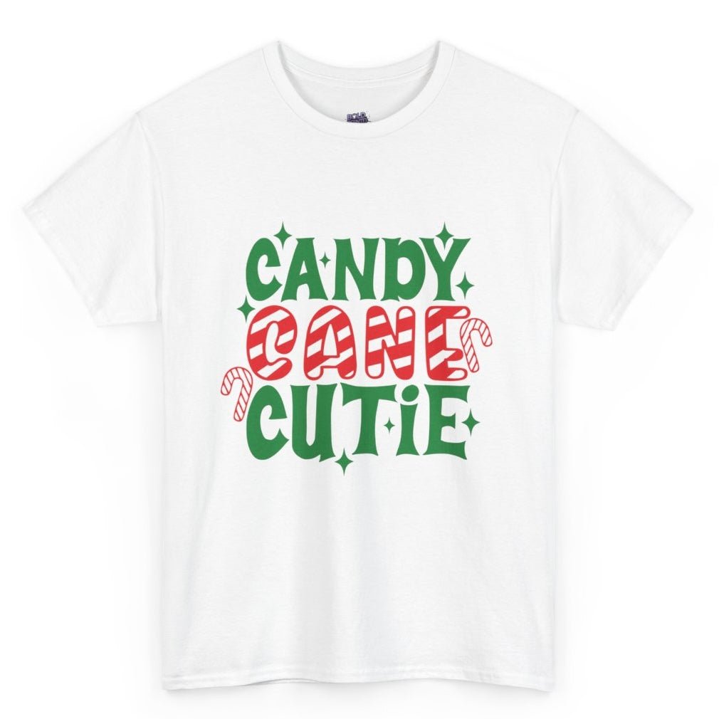 Candy Cane Cutie Holiday Adorable Christmas T-Shirt - Bold Printed Tees