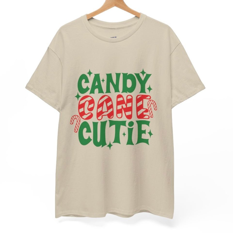 Candy Cane Cutie Holiday Adorable Christmas T-Shirt - Bold Printed Tees