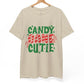 Candy Cane Cutie Holiday Adorable Christmas T-Shirt - Bold Printed Tees
