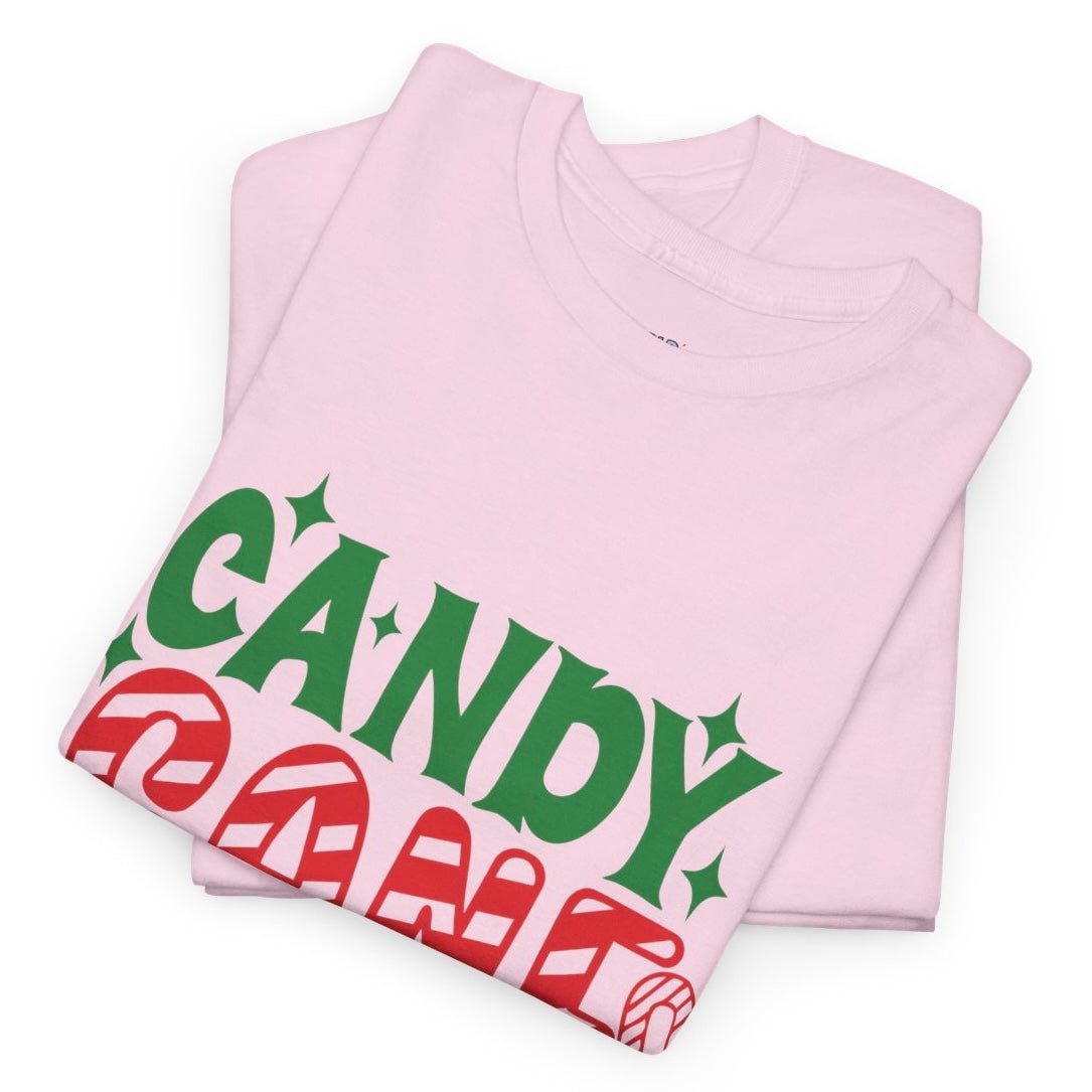 Candy Cane Cutie Holiday Adorable Christmas T-Shirt - Bold Printed Tees