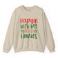Hangin’ With My Ho Ho Homies Christmas Holiday Crewneck Sweatshirt - Bold Printed Tees