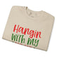 Hangin’ With My Ho Ho Homies Christmas Holiday Crewneck Sweatshirt - Bold Printed Tees